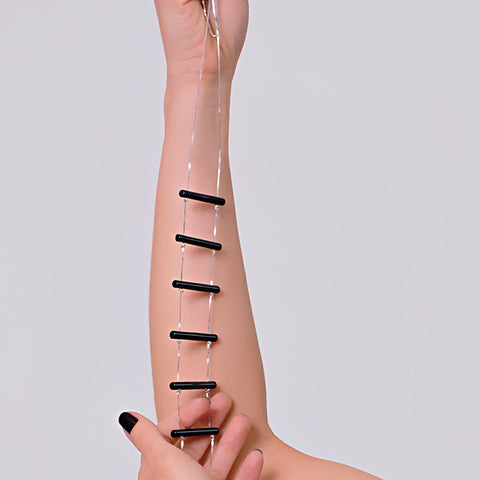 Colar Escada PRATA 925 - Coleção Preciosas Memórias - com Gema. New Byzance Joias